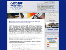 Tablet Screenshot of cascadeprint.com